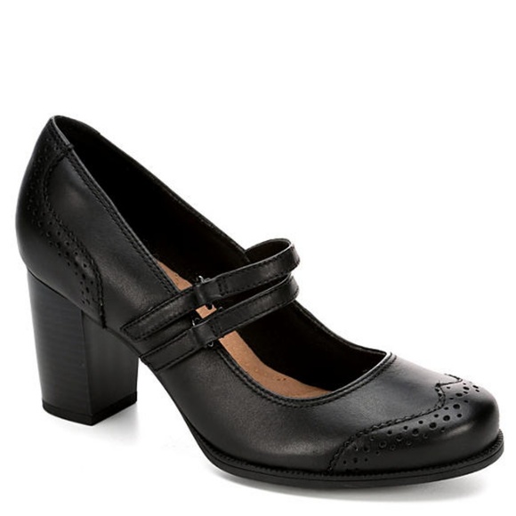 clarks black mary janes